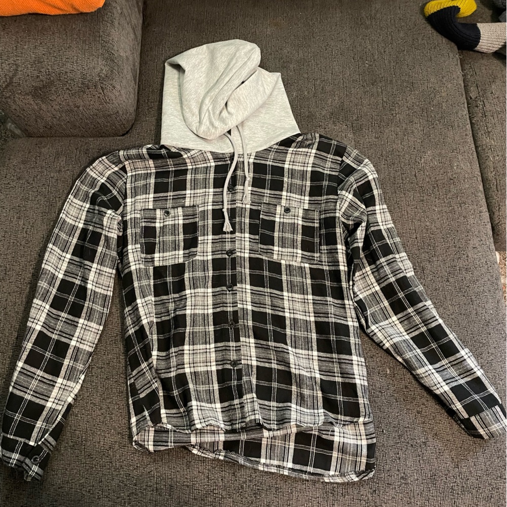 Hooded flannel
